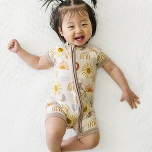 Little Sleepies Desert Sunrise Shorty Zippy Bamboo 0-3 months- Still Full Price
